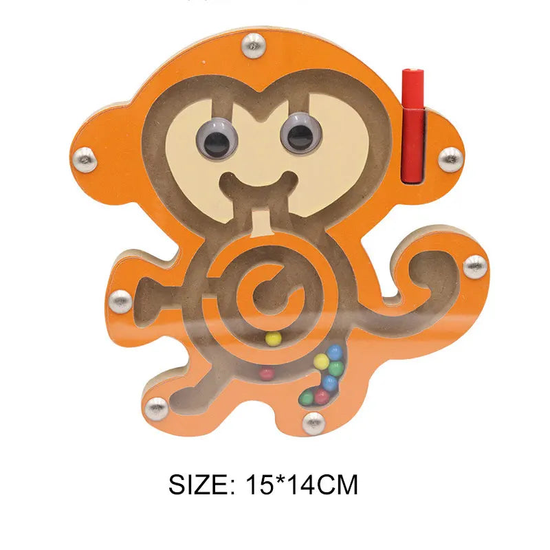 Kids Wooden Toys Intelligence Develop Montessori Toys Stacking Kids 3D Wooden Puzzle Educational Toys For Children New Year Gift