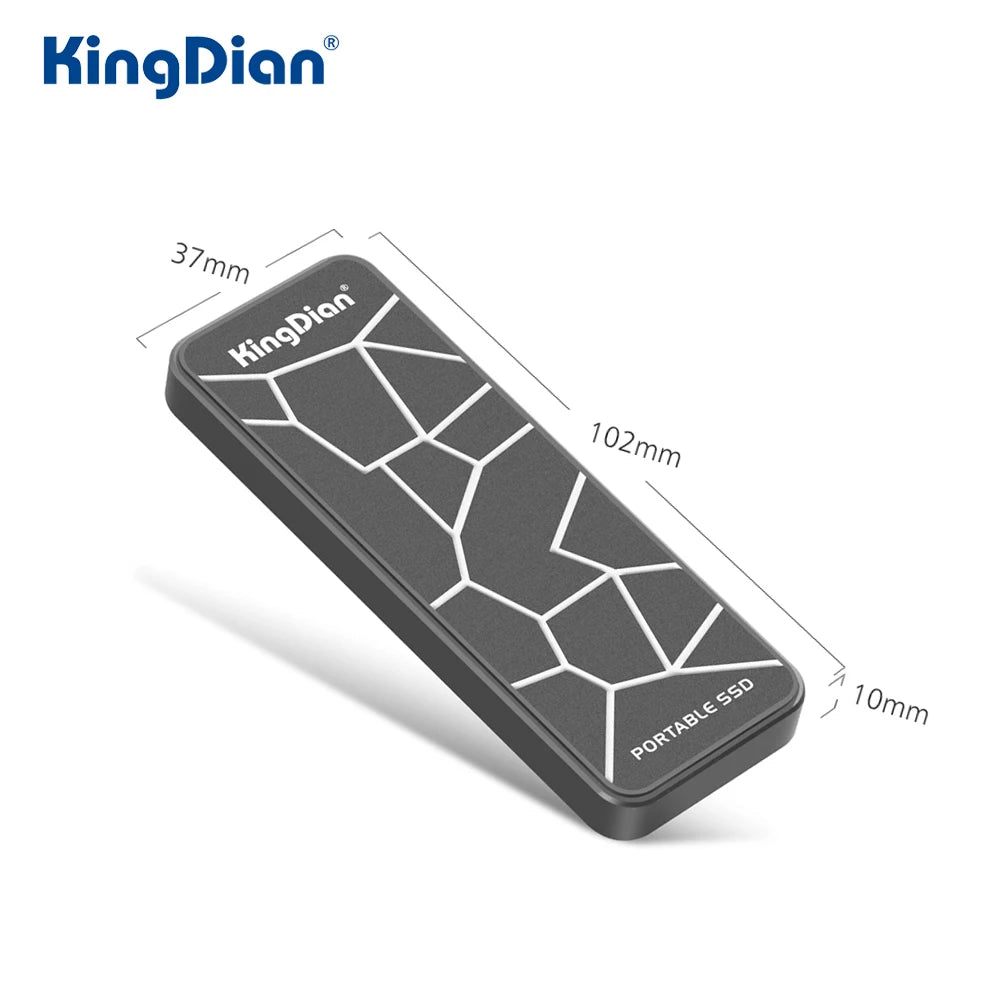 KingDian External SSD 120gb 250gb 500gb M,2 ssd 2280 USB 3.0 External Solid State Drive Lighting For Laptop Phone