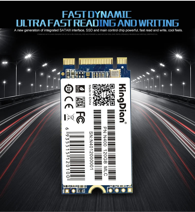 KingDian m.2 SSD 2242 128GB 256GB 512GB 1TB HDD 2242mm NGFF M2 Internal Solid State Drive for Laptop PC