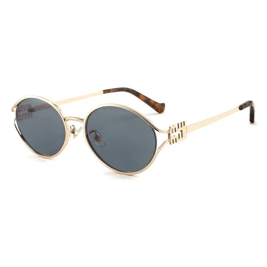 Eso Vision Fashion Brand Sunglasses Retro Small Frame Woman Man Metal Cat Eye Glasses Shades UV Protection Sun Glasses With Box