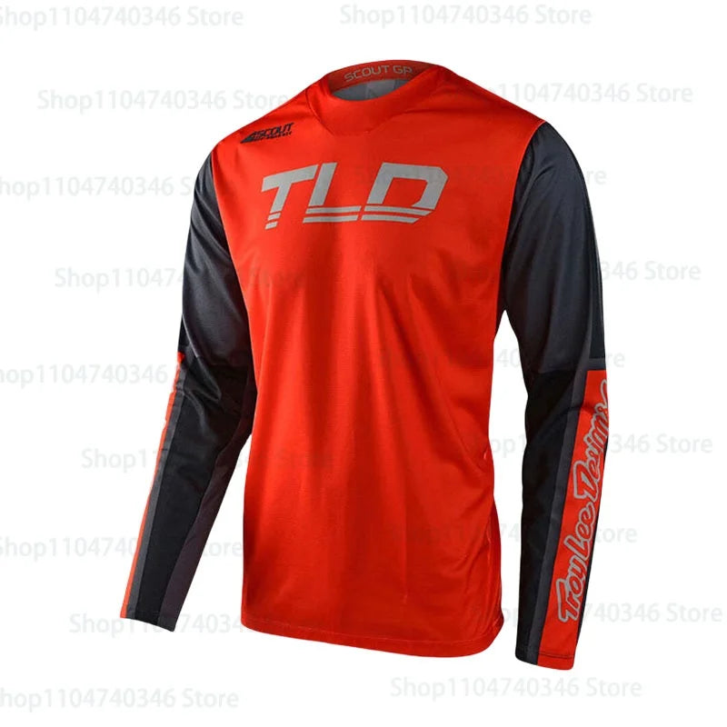 Men's Motorcycle Sportswear Printed BMX Bicycle Shirt DH Downhill Endurance T-shirt Mountain Bike Outdoor Sportswear Top