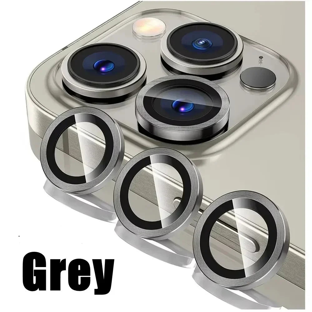3Pcs Metal Lens Protector Glass for IPhone 16 13 12 11 14 15 Pro Max Mini Back Camera Lens Protection for IPhone 14 15 16 Plus