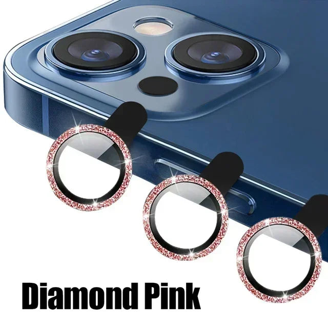 3Pcs Metal Lens Protector Glass for IPhone 16 13 12 11 14 15 Pro Max Mini Back Camera Lens Protection for IPhone 14 15 16 Plus