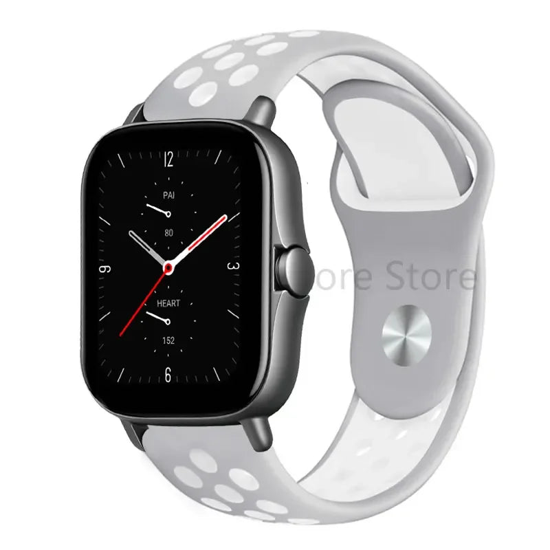 20mm 22mm Bracelet for Amazfit strap Silicone GTS/2/2e/GTS2 Mini/GTR 42mm/47mm/GTR2/2e/stratos 2/3 Sport Watch band Amazfit bip