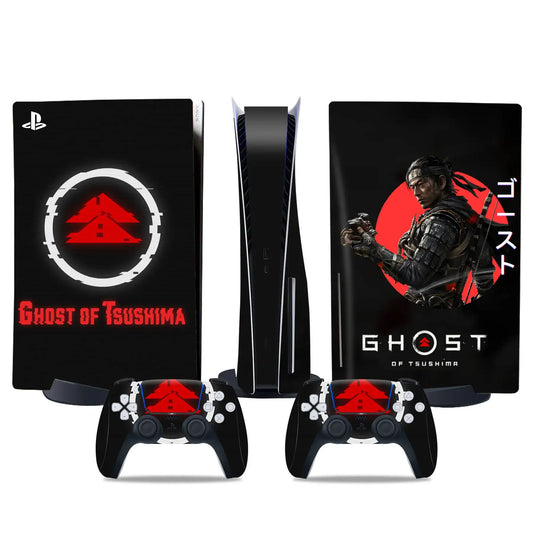 Ghost of Tsushima For PS5 disc Console and Controllers stickers For ps5 disk skin sticker for ps5 disk vinyl sticker