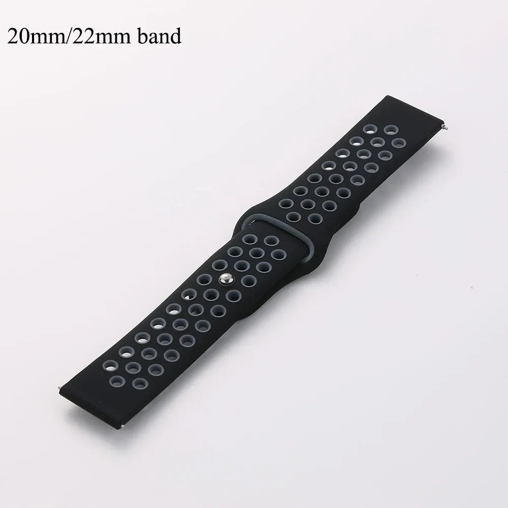 20mm 22mm Bracelet for Amazfit strap Silicone GTS/2/2e/GTS2 Mini/GTR 42mm/47mm/GTR2/2e/stratos 2/3 Sport Watch band Amazfit bip