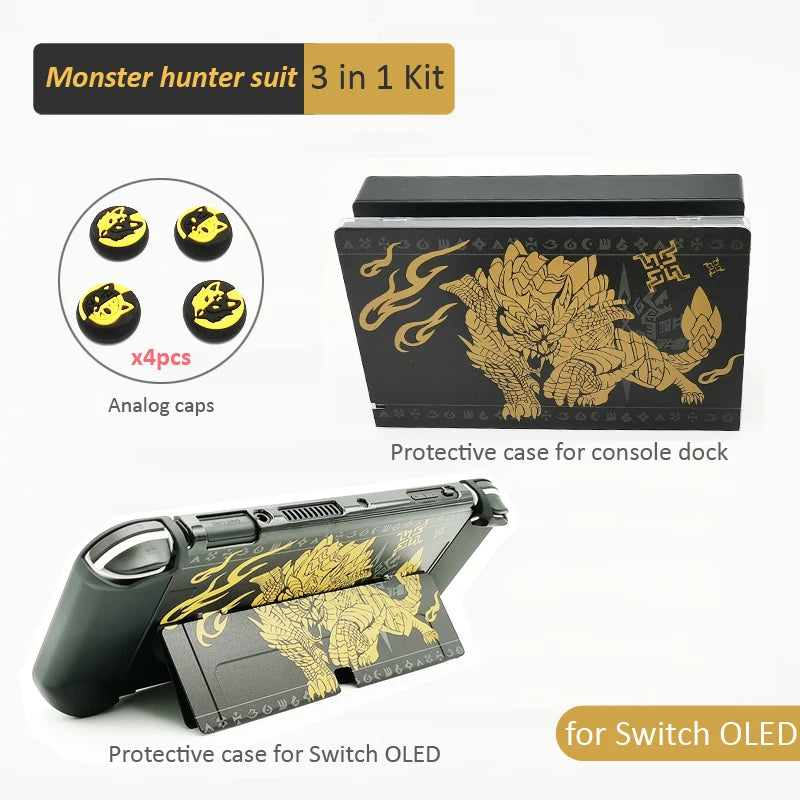 Monster Hunter Storage Bag for NS Switch OLED Carrying Case Protective Shell  for NS Switch OLED Game Accessories