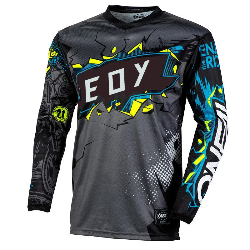 Motorcycle Jersey Eoy Quick Dry Mountain Bike T-Shirt Long Sleeve Downhill Jersey MTB T shirt Moto Camo Breathable