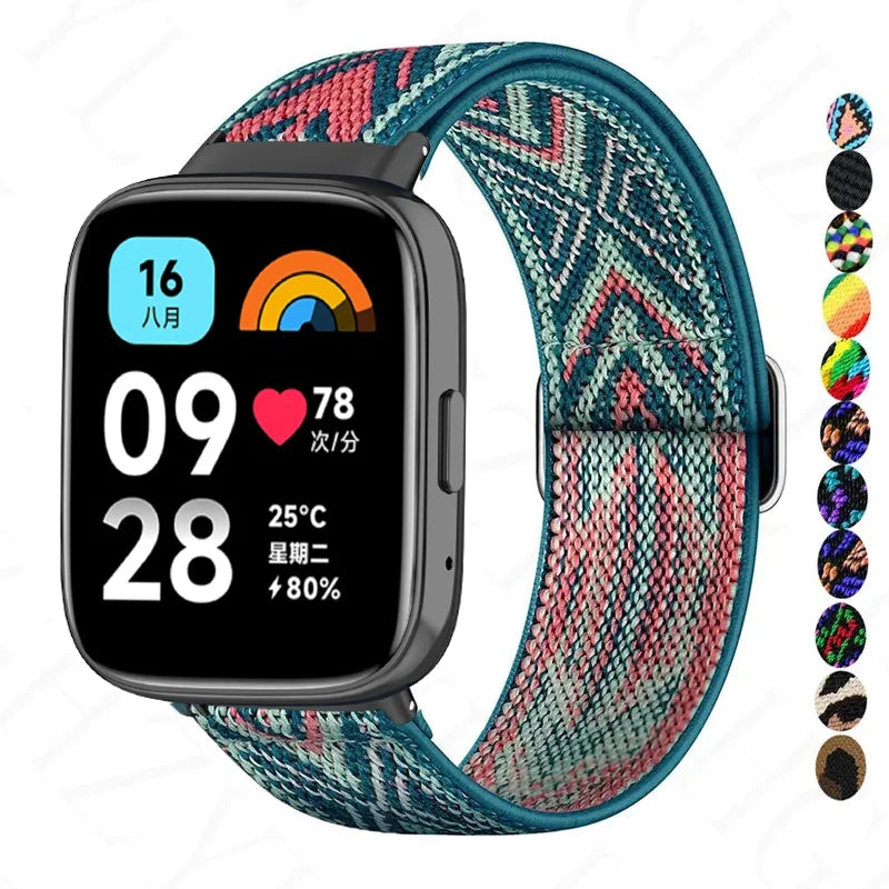 Watch Band For Redmi Watch 3 Active Strap Nylon Elastic Replacement Wristband For Xiaomi Redmi Watch 3 Bracelet Correa