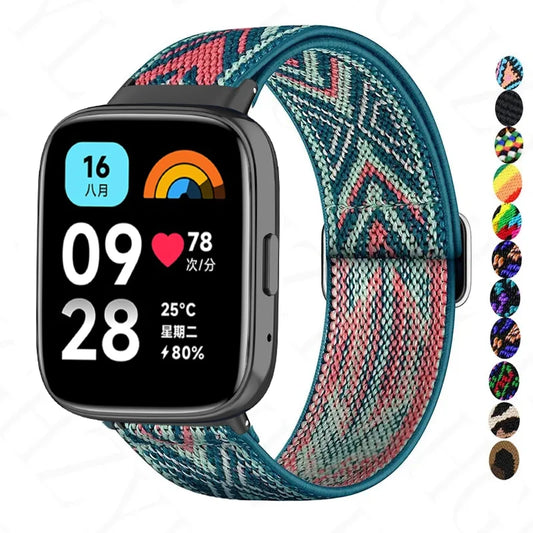 Watch Band For Redmi Watch 3 Active Strap Nylon Elastic Replacement Wristband For Xiaomi Redmi Watch 3  Bracelet Correa