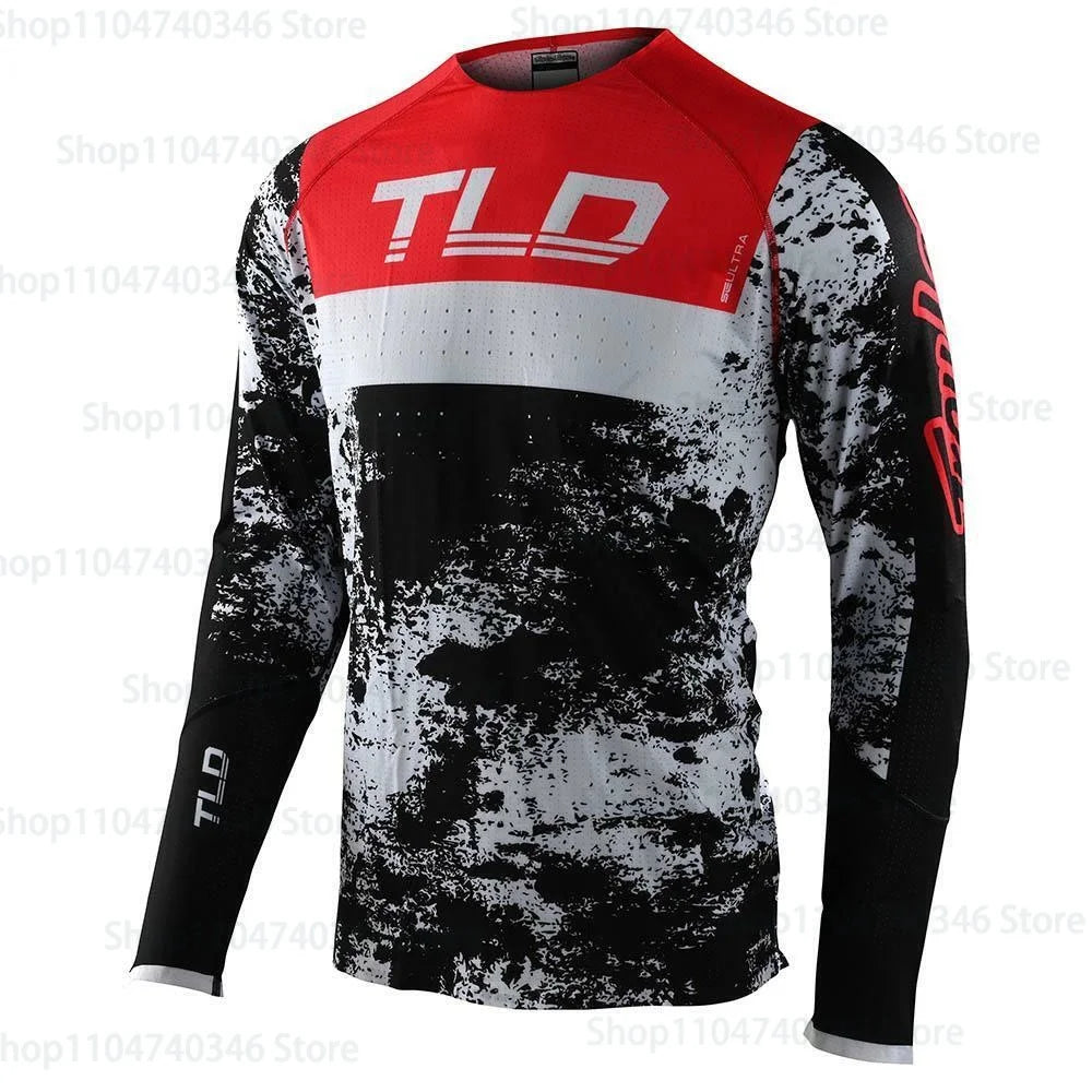 Men's Motorcycle Sportswear Printed BMX Bicycle Shirt DH Downhill Endurance T-shirt Mountain Bike Outdoor Sportswear Top