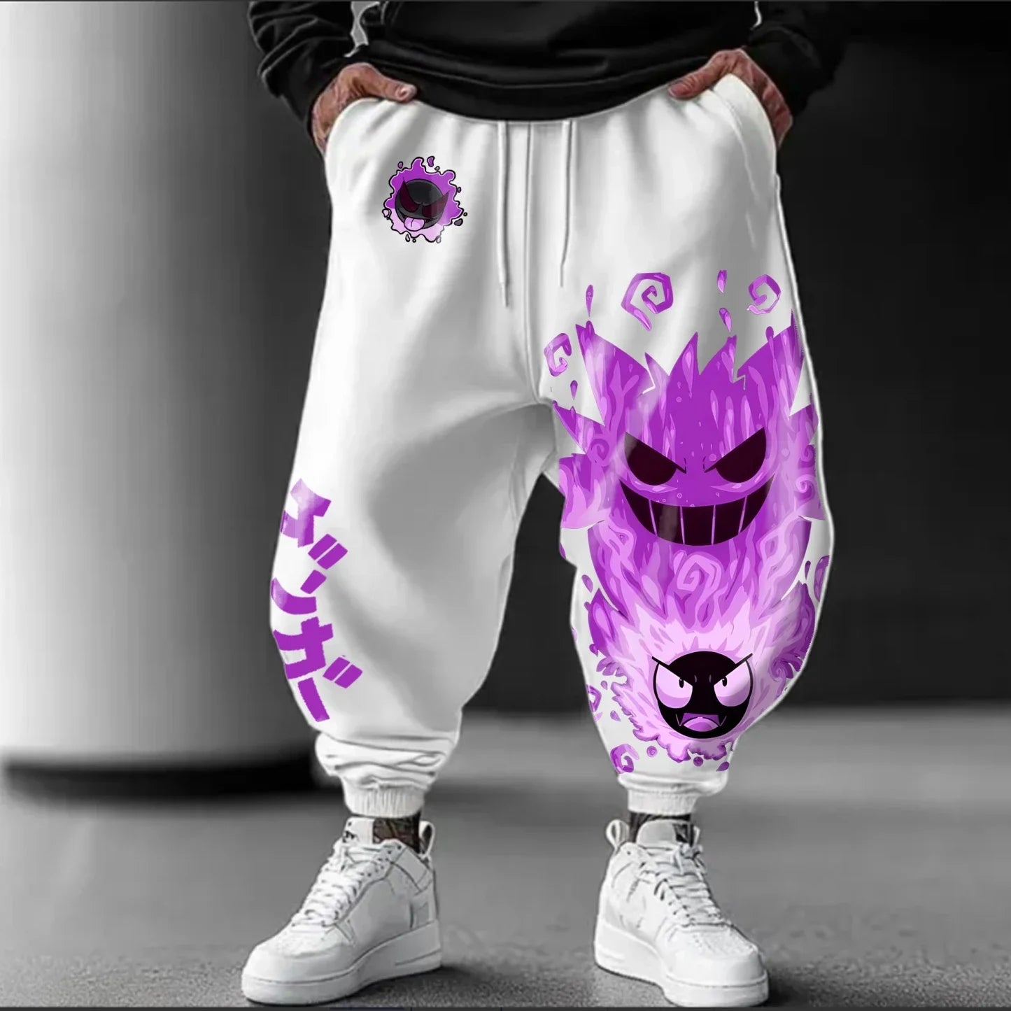 Pokemon Joint Sweatpants Autumn and Winter Best-selling Men's Pure Cotton Daily Life Sports Commuter Sports Harajuku Trousers