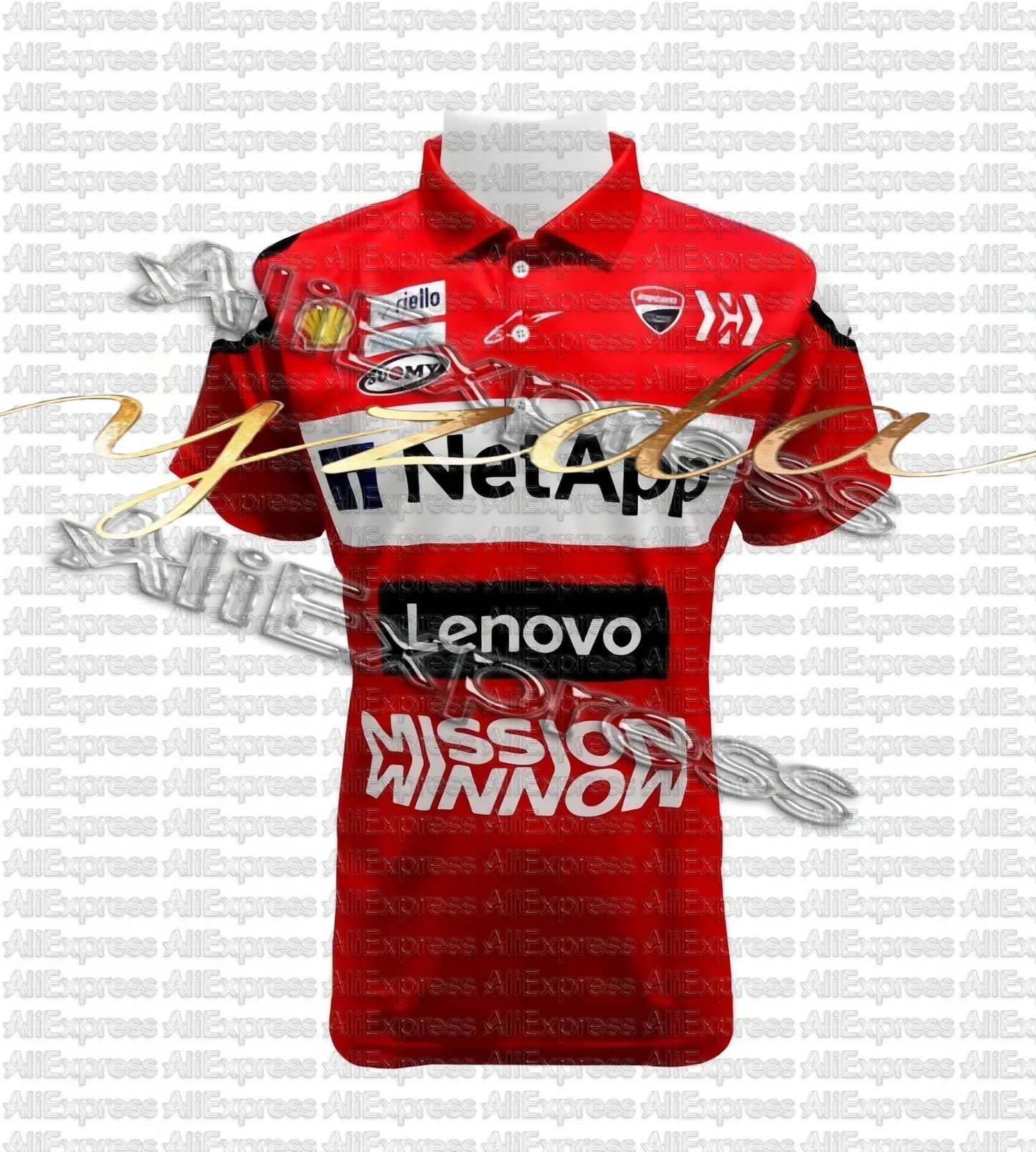 Eccstar_Suzuki_Sotogp Racing Team Polo Shirt Motorcycle Racing T-shirt Men's and Women's Outdoor Sports Leisure Speed Drying