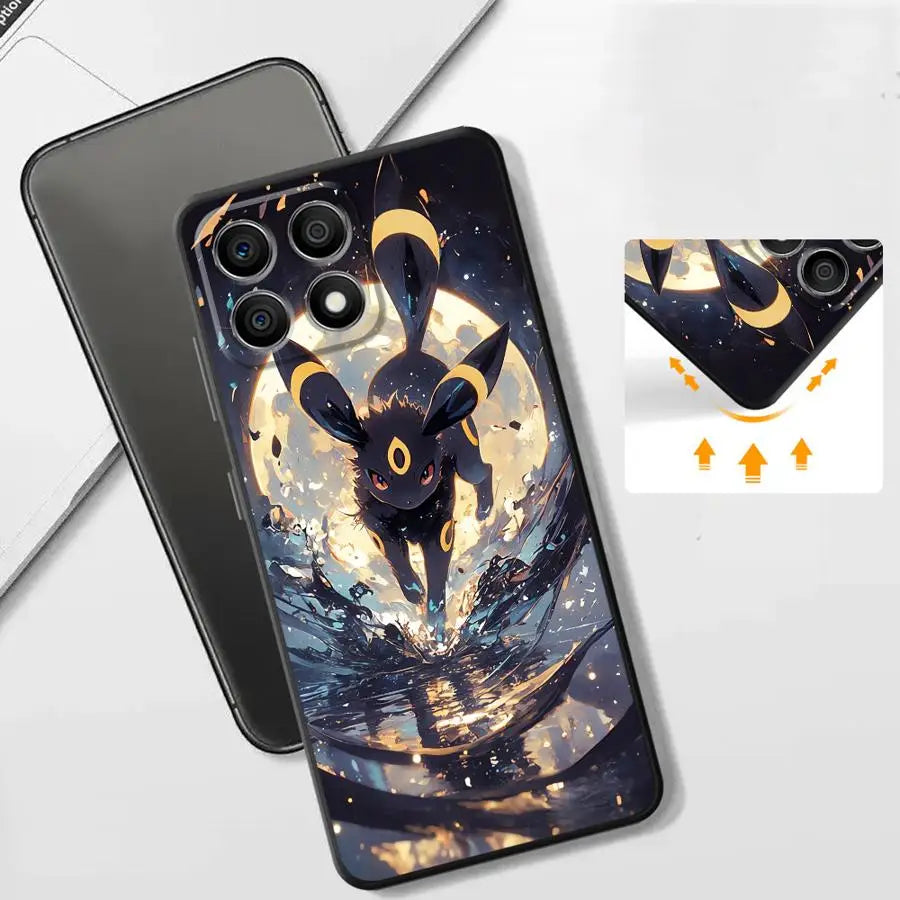 Case for Huawei Honor X8 X8a 90 Pro X9a 8X 70 X7 Magic5 X6 X6a P30 P20 Lite P40 Soft Funda Phone Cover Anime Pokemon G-Gengar