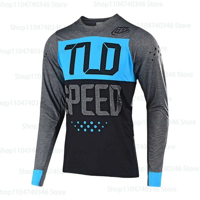 Men's Motorcycle Sportswear Printed BMX Bicycle Shirt DH Downhill Endurance T-shirt Mountain Bike Outdoor Sportswear Top