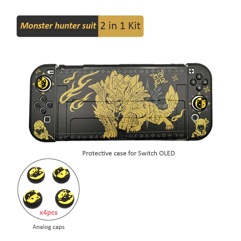 Monster Hunter Storage Bag for NS Switch OLED Carrying Case Protective Shell  for NS Switch OLED Game Accessories