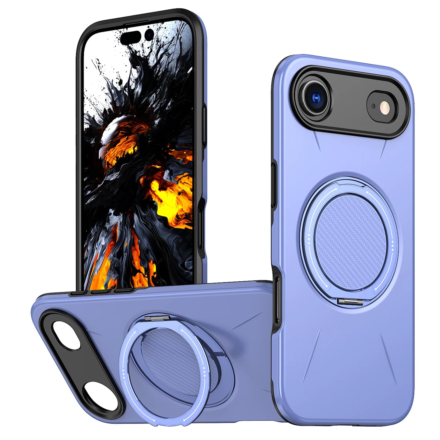 360° Rotate Bracket Military Shockproof Case For iPhone 17 Air 16 15 14 Plus 13 12 11 Pro Max Magnetic Heavy Duty Defender Cover