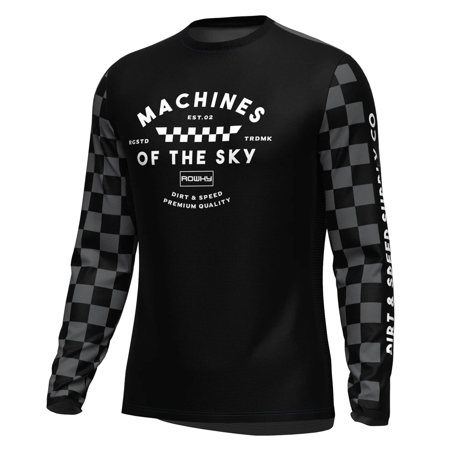 ROWKY Motorcycles Racing T-shirt Mtb Jersey Downhill Camiseta De Motocross Enduro Maillot Hombre Cycling Jersey Men Bike Shirts