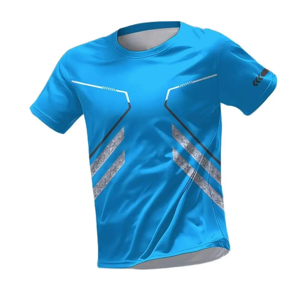 2025 3D Printing Hot Selling Outdoor Running Sports Breathable Quick Drying Fitness Clothing Casual Wear Round Neck T Shirts