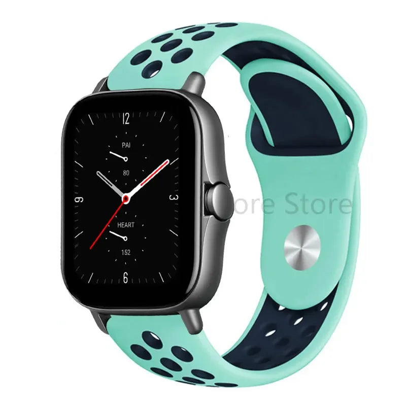 20mm 22mm Bracelet for Amazfit strap Silicone GTS/2/2e/GTS2 Mini/GTR 42mm/47mm/GTR2/2e/stratos 2/3 Sport Watch band Amazfit bip