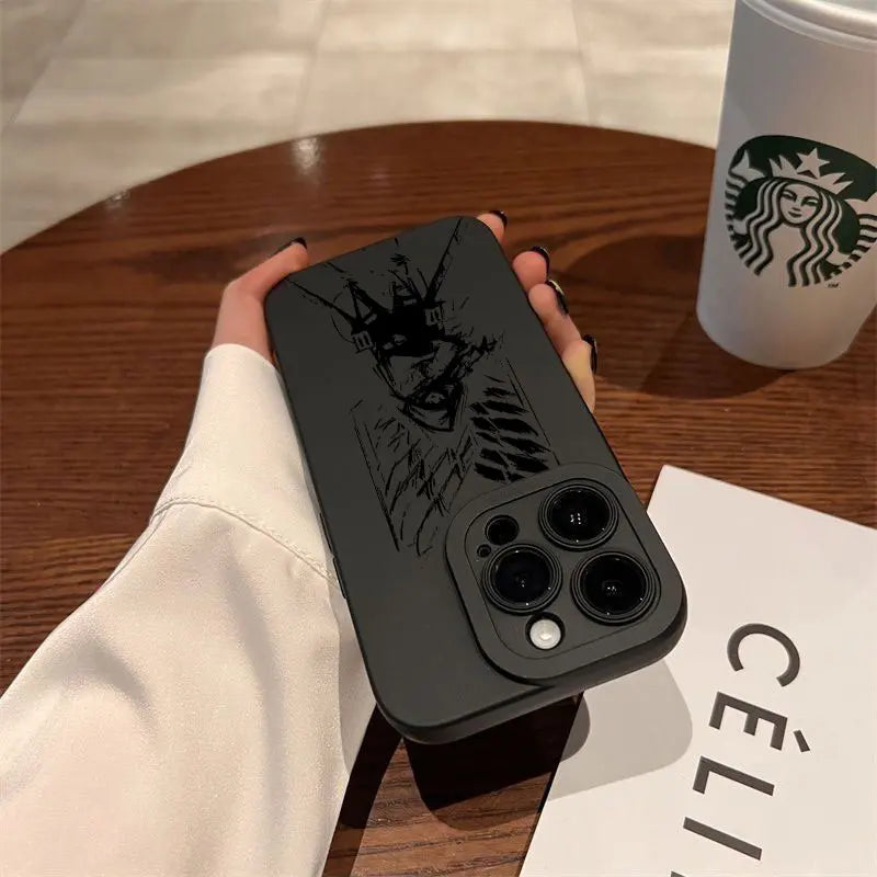Hot Anime Attack On Titan Phone Case For iPhone 16 15 14 13 12 11 Mini Pro Max X XR XSMax 8 7 6 6S Plus Soft Silicone Back Cover