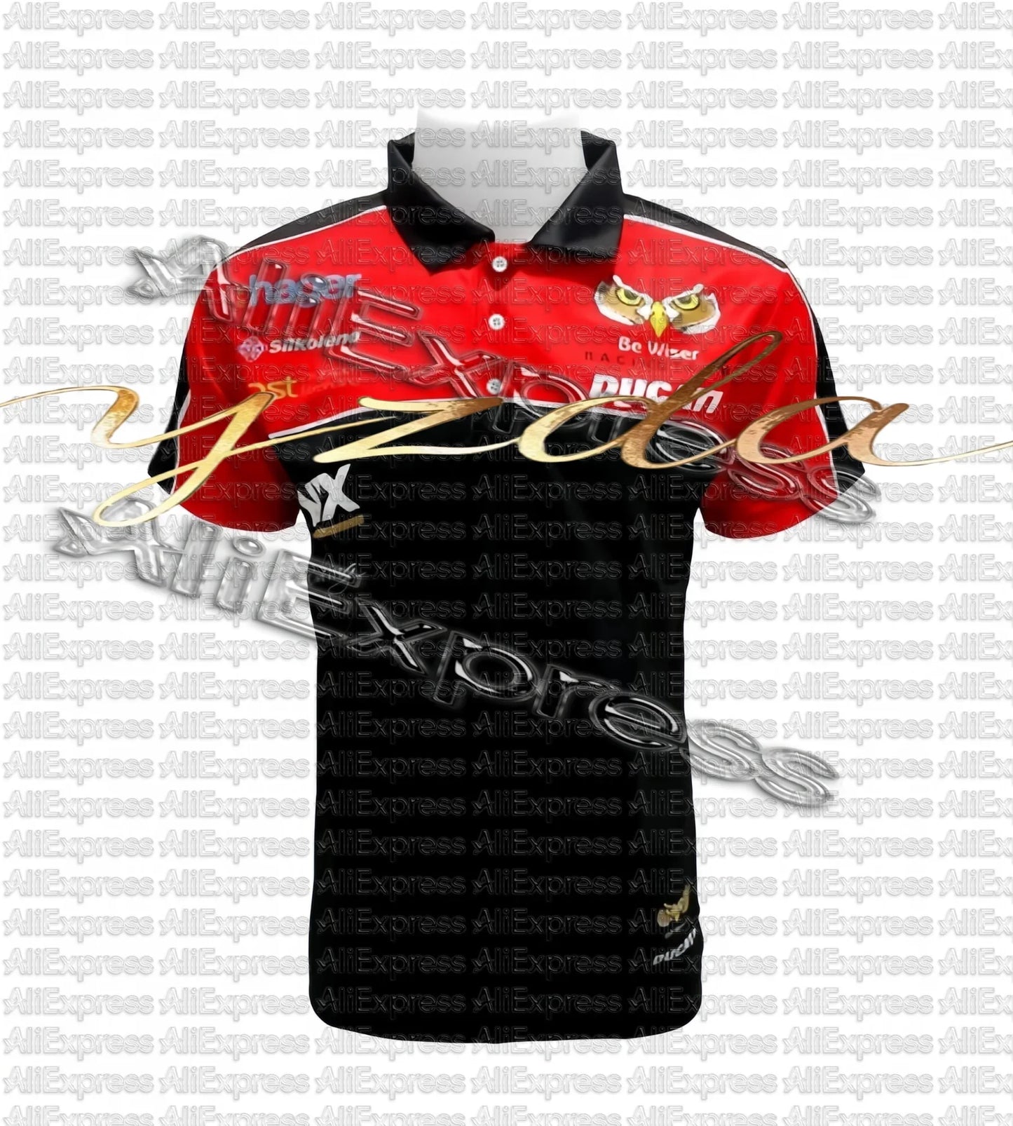 Eccstar_Suzuki_Sotogp Racing Team Polo Shirt Motorcycle Racing T-shirt Men's and Women's Outdoor Sports Leisure Speed Drying