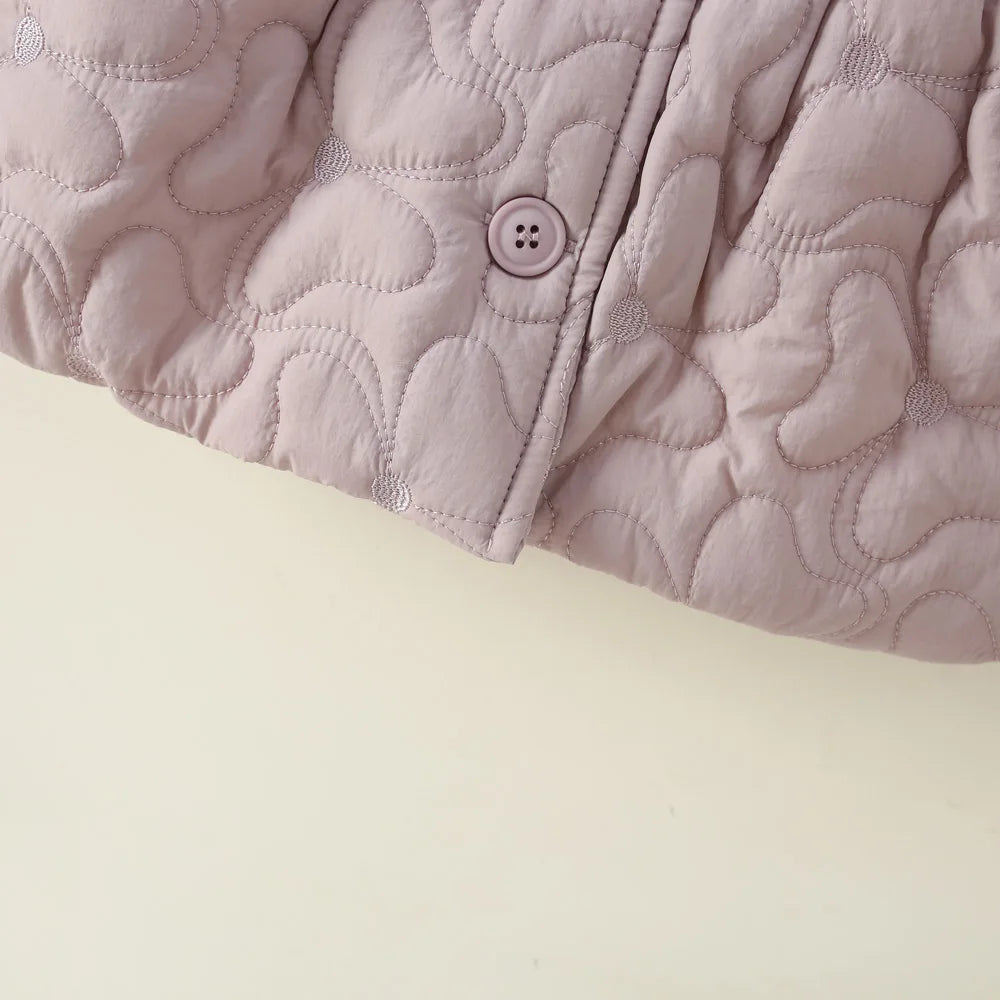 Winter New Simple Korean Style Children'S Long Sleeved Clothes, Thick And Warm Baby Girl Coat (9 Months -3 Years Old)