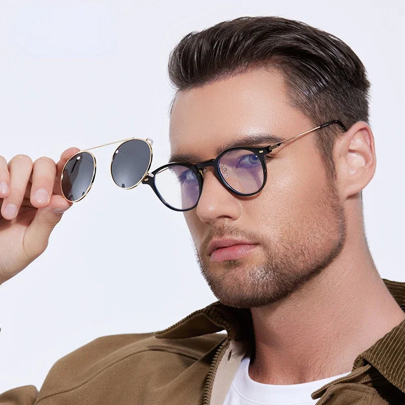 Driver Goggles Fashion Polarized Sunglasses Trend Outing Sunglasses Set Glasses Shading Street Shooting Sunglasses for Men