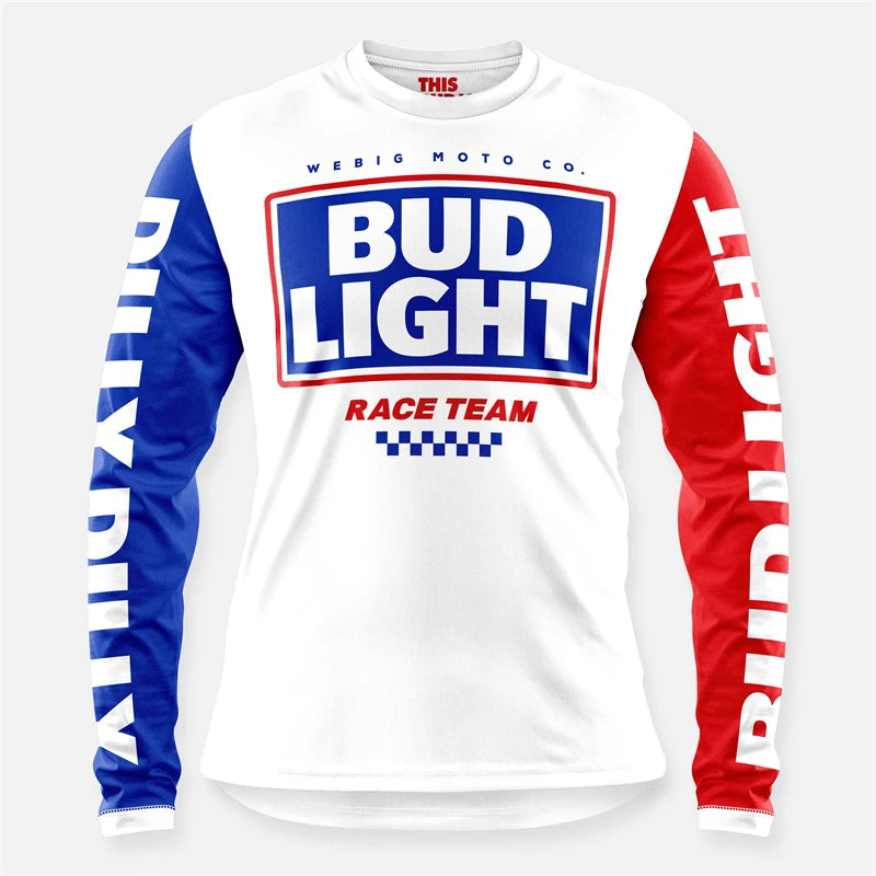Retro Camel WEBIG Motorcycle Jersey Team Bicycle Downhill MTB Yellow Clothes Ciclismo Cycling Long Sleeve Motocross Bmx T-Shirt