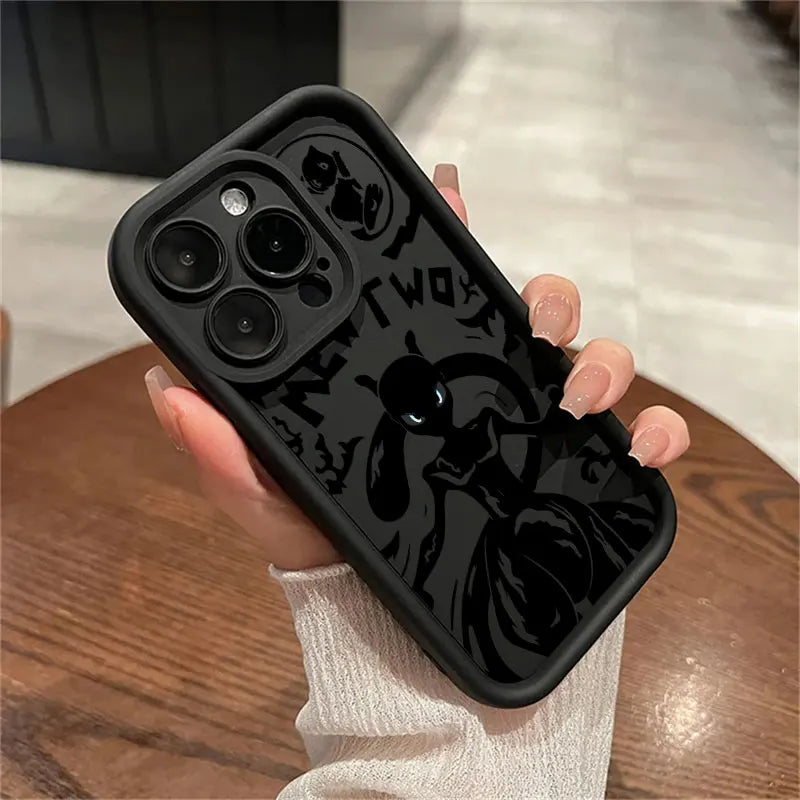 Anime P-Pokemon Gengar Cartoon For iPhone 16 15 14 13 12 11 Pro Max XS Max 7 8 Plus Phone Case Shockproof Soft Silicone Cover