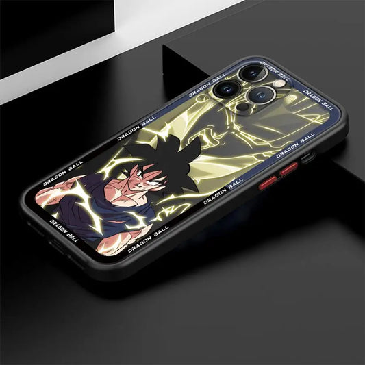 Case for iPhone 14 XR 11 XS 11 Plus 16 13 Mini 8 7 SE 15 Pro MAX 12 Soft Edge 16 Plus 14Pro 12Pro Cool Anime Goku