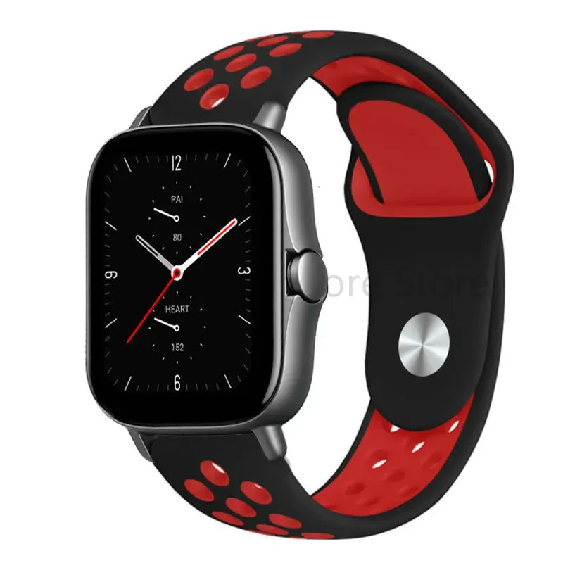 20mm 22mm Bracelet for Amazfit strap Silicone GTS/2/2e/GTS2 Mini/GTR 42mm/47mm/GTR2/2e/stratos 2/3 Sport Watch band Amazfit bip