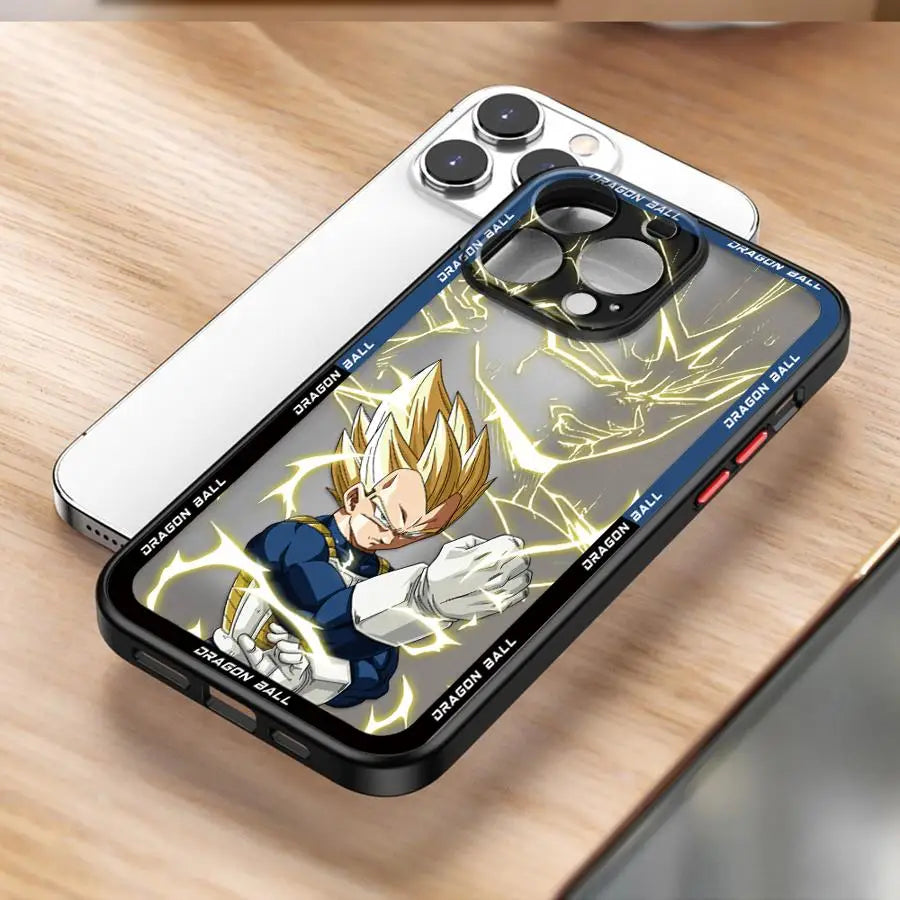 Case for iPhone 14 XR 11 XS 11 Plus 16 13 Mini 8 7 SE 15 Pro MAX 12 Soft Edge 16 Plus 14Pro 12Pro Cool Anime Goku