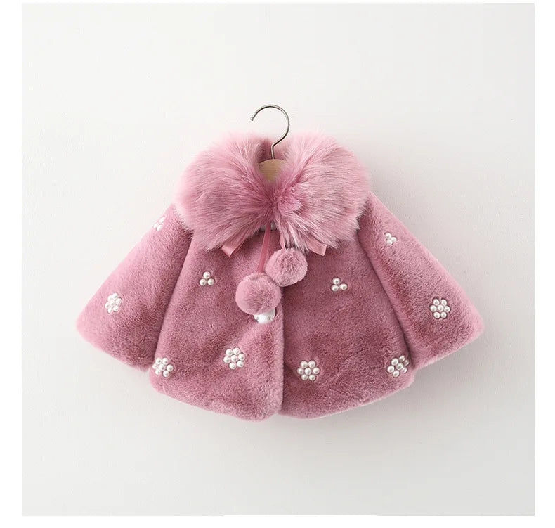 2023 Newborn baby girl clothes floral hooded cotton-padded jacket outerwear for 1 year baby birthday clothing girls outfits coat