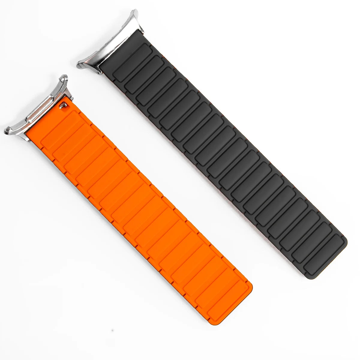 Silicone Magnetic Strap+ Adapter for Galaxy Watch 7 Ultra 47mm Loop Band Bracelet for Galaxy Watch Ultra 47MM No Gaps Quick band