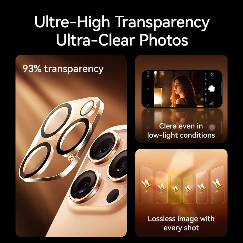 Joyroom HD Lens Protective Glass For iPhone 16 Pro Max Back Camera Protector Tempered Glass For iPhone 16 15 Pro Max Lens Film