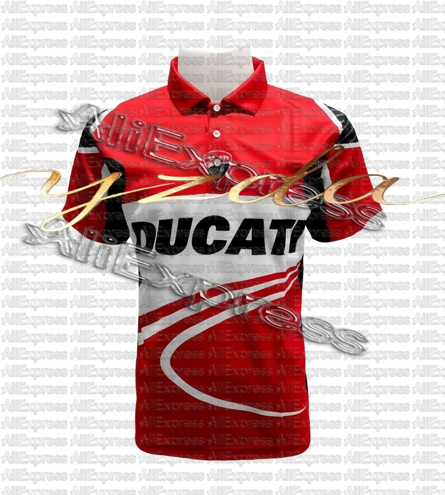 Eccstar_Suzuki_Sotogp Racing Team Polo Shirt Motorcycle Racing T-shirt Men's and Women's Outdoor Sports Leisure Speed Drying