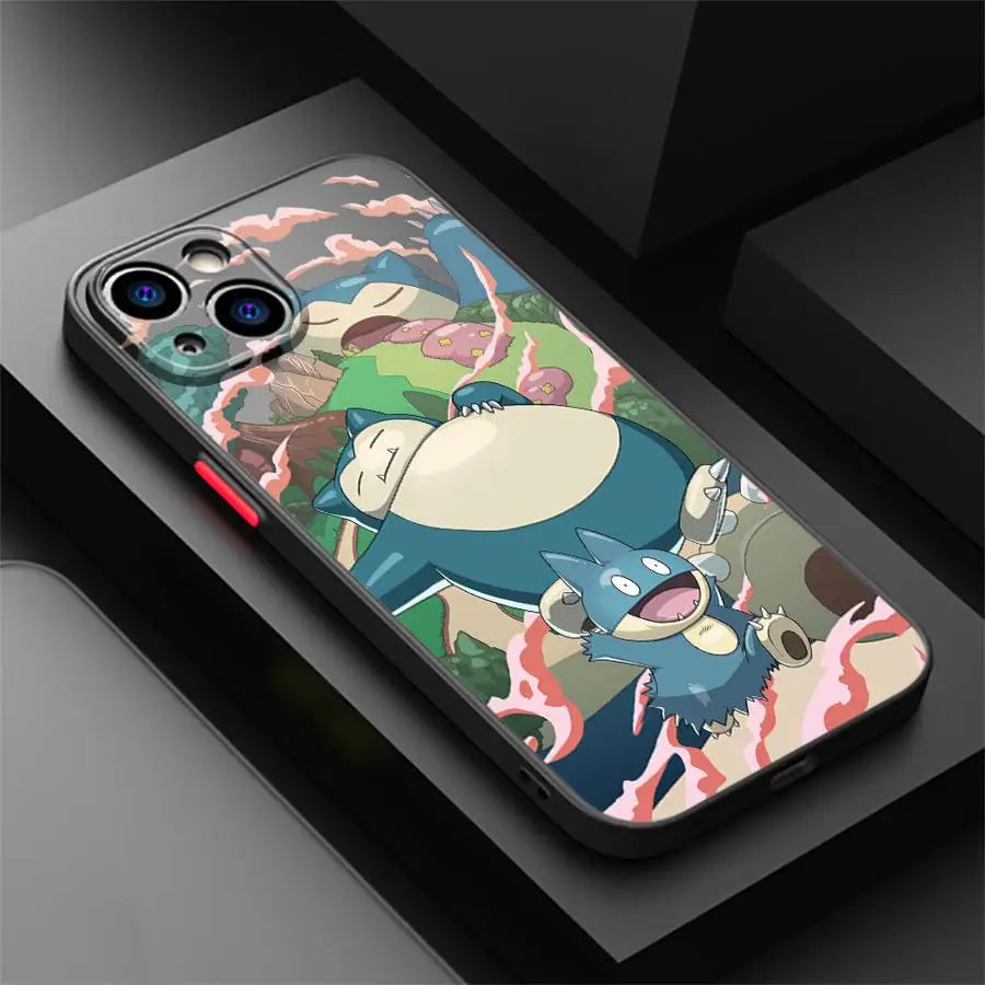 Eevee Becomes Giant Phone Case for iPhone 16 15 11 12 13 14 Pro Max 16 Plus 12 Mini 7 8 XS 15Pro Shockproof Matte Cover