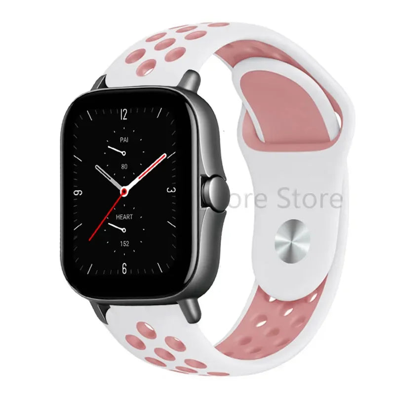 20mm 22mm Bracelet for Amazfit strap Silicone GTS/2/2e/GTS2 Mini/GTR 42mm/47mm/GTR2/2e/stratos 2/3 Sport Watch band Amazfit bip
