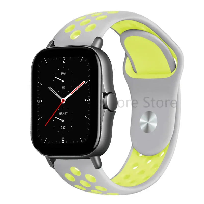 20mm 22mm Bracelet for Amazfit strap Silicone GTS/2/2e/GTS2 Mini/GTR 42mm/47mm/GTR2/2e/stratos 2/3 Sport Watch band Amazfit bip