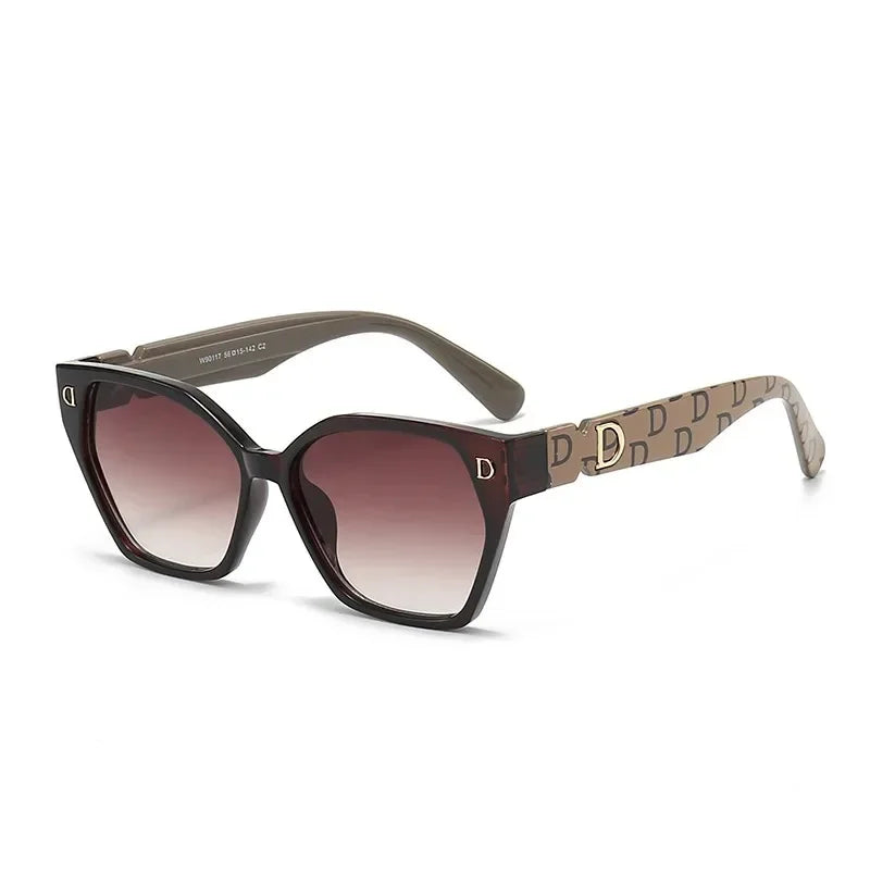 New Fashion Luxury Brand Women Sunglasses For Men Stylish Cateye Female Sun Glasses Trend Shades Glamour Eyewear Jewelry Mask