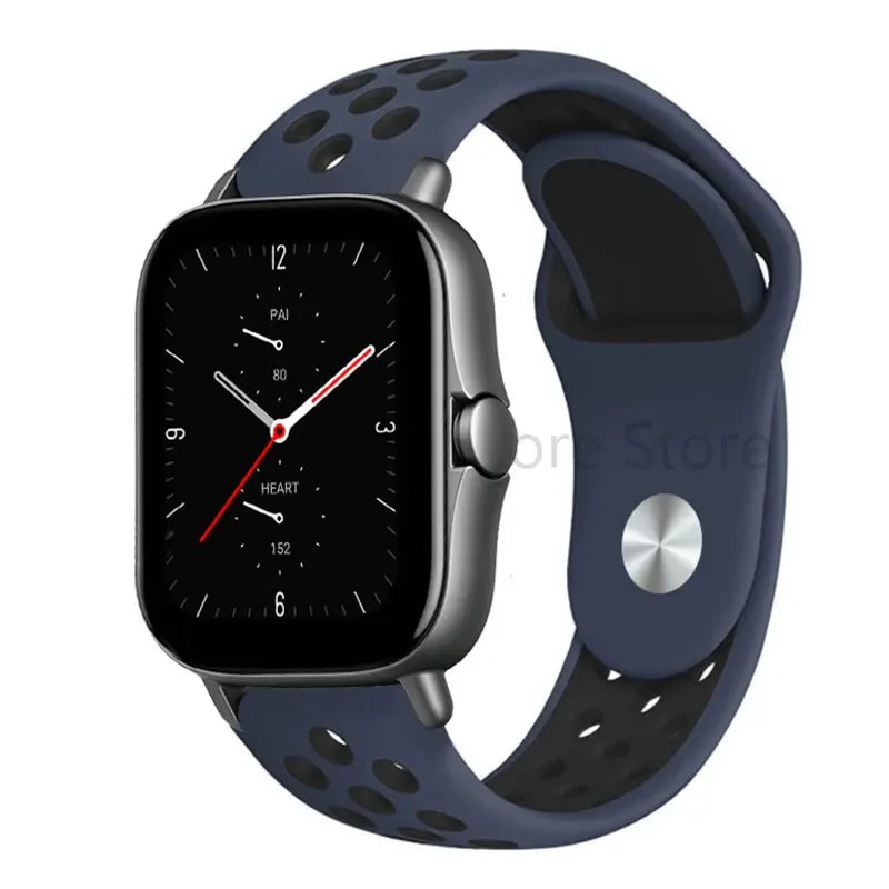20mm 22mm Bracelet for Amazfit strap Silicone GTS/2/2e/GTS2 Mini/GTR 42mm/47mm/GTR2/2e/stratos 2/3 Sport Watch band Amazfit bip
