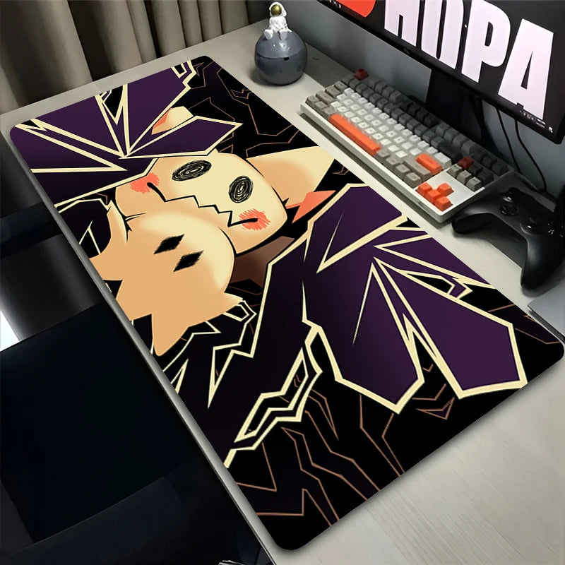 Mouse Pad Gamer XXL Custom Mouse Mat P-pokemon Mimikyu Desk Mats Table of Office Carpet Gamer Natural Rubber Mice Pad Mousepad