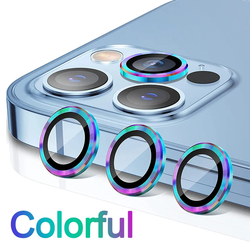 1 Set Metal Ring Glass Camera Lens Protector For IPhone 14 15 16 Pro Max 16 Plus 16Pro 15Pro 14Pro IPhone14 Cover Accessories