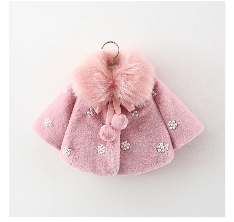 2023 Newborn baby girl clothes floral hooded cotton-padded jacket outerwear for 1 year baby birthday clothing girls outfits coat