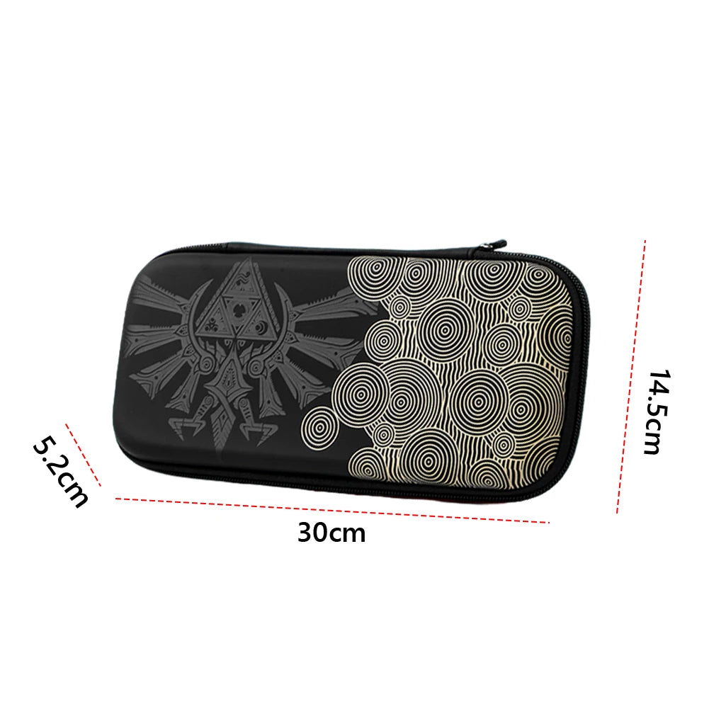 Storage Bag For Switch 2 NS Game Console Carrying Case Portable Travel Bag with 10 Game Card Slots Anti-scratch Protective Bags