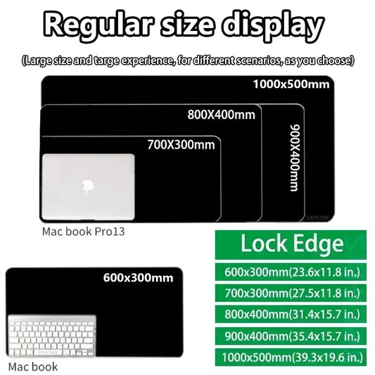 P-Pokemon Gengar Anime Mousepad Large Gaming Mouse Pad LockEdge Thickened Computer Keyboard Table Desk Mat Purple Playmat - ST Superstore