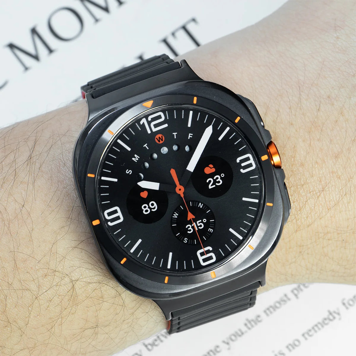 Silicone Magnetic Strap+ Adapter for Galaxy Watch 7 Ultra 47mm Loop Band Bracelet for Galaxy Watch Ultra 47MM No Gaps Quick band