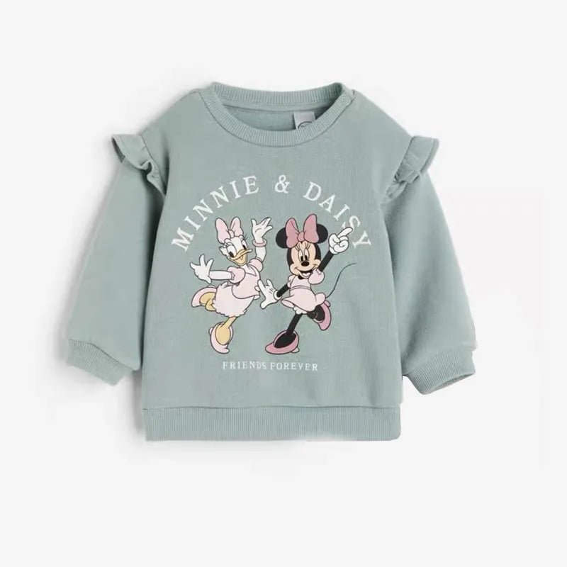 Cartoon Baby Boy Sports Suit Spring Loose And Fashionable Kids Sports Shirt Round Neck Clothing Children's Sports Pants Set