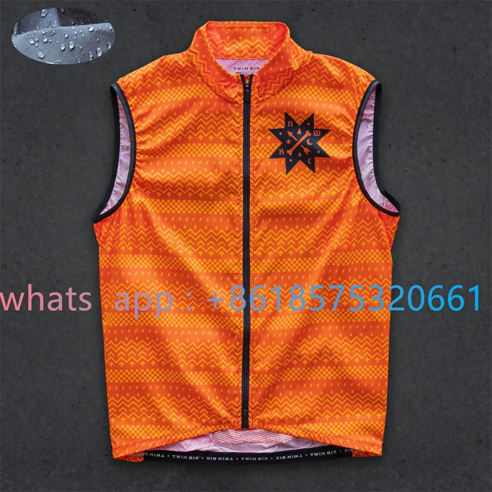 Twin Six Wind Vest Spring/autumn Bike Windproof Waterproof Jerseys Cycling Bike Jacket Lightweight Ultrathin Unisex Top New 2023